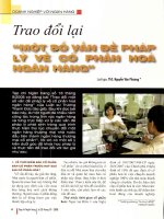 Trao đổi lại một số vấn đề pháp lý về cổ phần hóa ngân hàng 