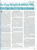 Bàn về quy định phân loại tài sản có trích lập và sử dụng dự phòng đề xử lý rủi ro trong hoạt động ngân hàng 