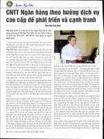 Công nghệ thông tin ngân hàng theo hướng dịch vụ cao cấp để phát triển và cạnh tranh 