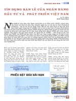 Tín dụng bán lẻ của ngân hàng đầu tư và phát triển việt nam 