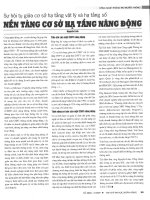 Sự hội tụ giữa cơ sở hạ tầng vật lý và hạ tầng số   nền tảng cơ sở hạ tầng năng động 