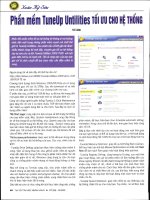 Phần mềm tuneup untilities tối ưu cho hệ thống 