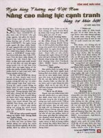 Ngân hàng thương mại việt nam nâng cao năng lực cạnh tranh bằng sự khác biệt 