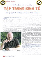 Nhận định về xu hướng tập trung kinh tế trong ngành chứng khoán ở việt nam 