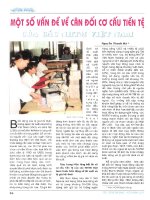 Một số vấn đề về cân đối cơ cấu tiền tệ của các NHTM việt nam 