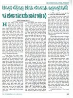 Hoạt động kinh doanh ngoại hối và công tác kiểm toán nội bộ 