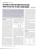 Xây dựng và tuân thủ chính sách bảo mật thông tin cho các tổ chức, doanh nghiệp 