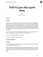 Thiết kế giao diện người dùng 