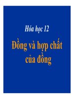 Bài giảng bài đồng và hợp chất của đồng hóa học 12 (9) 