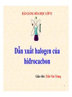 Bài giảng bài dẫn xuất halogen của hiđrocacbon hóa học 11 (8) 
