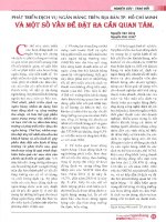 Phát triển dịch vụ ngân hàng trên địa bàn thành phố hồ chí minh và một số vấn đề đặt ra cần quan tâm 