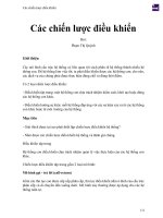 Các chiến lược điều khiển 