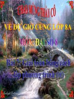 Bài giảng bài mở đầu về phương trình đại số 8 (9) 