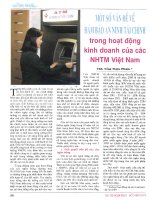 Một số vấn đề về đảm bảo an ninh tài chính trong hoạt động kinh doanh của các NHTM việt nam 