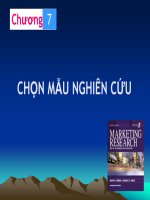CHỌN MẪU NGHIÊN CỨU TRONG MARKETING