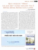 Quy hoạch treo và giá đất vùng ven đô thị ở đồng bằng sông cửu long 