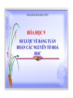 Bài giảng bài sơ lược bảng tuần hoàn các nguyên tố hóa học hóa học 9 (7) 