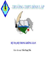 Bài giảng bài hệ trục tọa độ trong không gian hình học 12 (4) 
