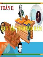 Bài giảng bài quy tắc tính đạo hàm giải tích 11 (3) 