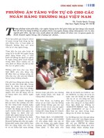 Phương án tăng vốn tự có cho các ngân hàng thương mại việt nam 