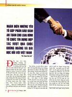 Nhận diện những yếu tố góp phần bảo đảm an toàn cho loại hình tổ chức tín dụng hợp tác vượt qua cuộc khủng hoảng và bài học đối với việt nam 