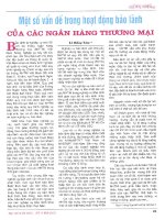 Một số vấn đề trong hoạt động bảo lãnh của các ngân hàng thương mại 