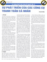 Xu hướng thanh toán trong kỷ nguyên điện tử sự phát triển của các công cụ thanh toán cá nhân 