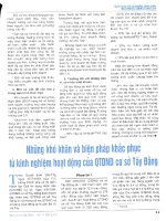 Những khó khăn và biện pháp khắc phục từ kinh nghiệm hoạt động của QTDND cơ sở tây đằng 