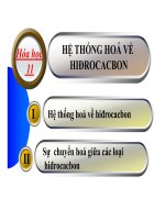 Bài giảng bài hệ thống hóa hiđrocacbon hóa học 11 (2) 
