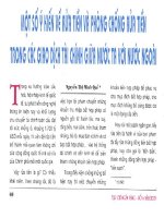 Một số ý kiến về rửa tiền và phòng chống rửa tiền trong các giao dịch tài chính giữa nước ta với nước ngoài 