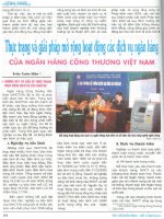 Thực trạng và giải pháp mở rộng hoạt động các dịch vụ ngân hàng của ngân hàng công thương việt nam 