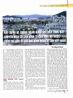 Xây dựng hệ thống ngân hàng với việc thúc đẩy chuyển dịch cơ cấu kinh tế của một số nước trên thế giới và bài học kinh nghiệm cho việt nam 