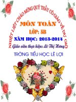 Bài giảng toán lớp 5 milimet vuông bảng đơn vị đo diện tích (12) 