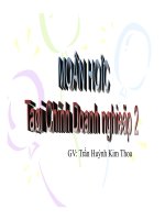 Bài giảng Tài chính doanh nghiệp 2: Chương 8  Trần Huỳnh Kim Thoa