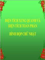 Bài giảng bài diện tích xung quanh   diện tích toàn phần của hình hộp chữ nhật toán 5 (7) 