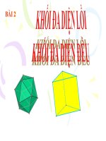 Bài giảng bài khối đa diện lồi   khối đa diện đều hình học 12 
