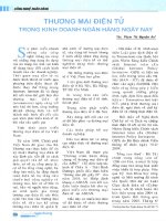 Thương mại điện tử trong kinh doanh ngân hàng ngày nay 