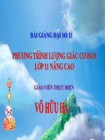Bài giảng bài phương trình lượng giác cơ bản đại số 11 (4) 
