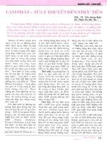 Lạm phát từ lý thuyết đến thực tiễn 