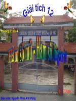 Bài giảng bài hàm số mũ   hàm số logarit giải tích 12 (4) 