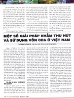 Một số giải pháp nhằm thu hút và sử dụng vốn ODA ở việt nam 