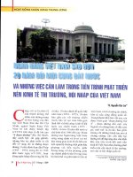 Ngân hàng việt nam sau hơn 20 năm đổi mới cùng đất nước và những việc cần làm trong tiến trình phát triển nền kinh tế thị trường , hội nhập của việt nam 