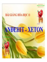 Bài giảng bài anđehit   xeton hóa học 11 (9) 