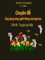 Bài giảng bài tứ giác nội tiếp hình học 9 