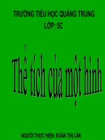 Bài giảng bài thể tích của một hình toán 5 (7) 