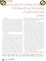 Quan hệ giữa thị trường cổ phiếu việt nam và các thị trường cổ phiếu thế giới 