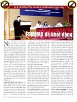 Dự án hệ thống thông tin quản lý và hiện đại hóa ngân hàng FSMIMS đã khởi động 