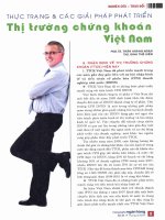 Thực trạng và các giải pháp phát triển thị trường chứng khoán việt nam 