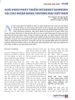Giải pháp phát triển internet banking tại các ngân hàng thương mại việt nam 
