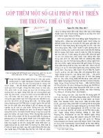 Góp thêm một số giải pháp phát triển thị trường thẻ ở việt nam 